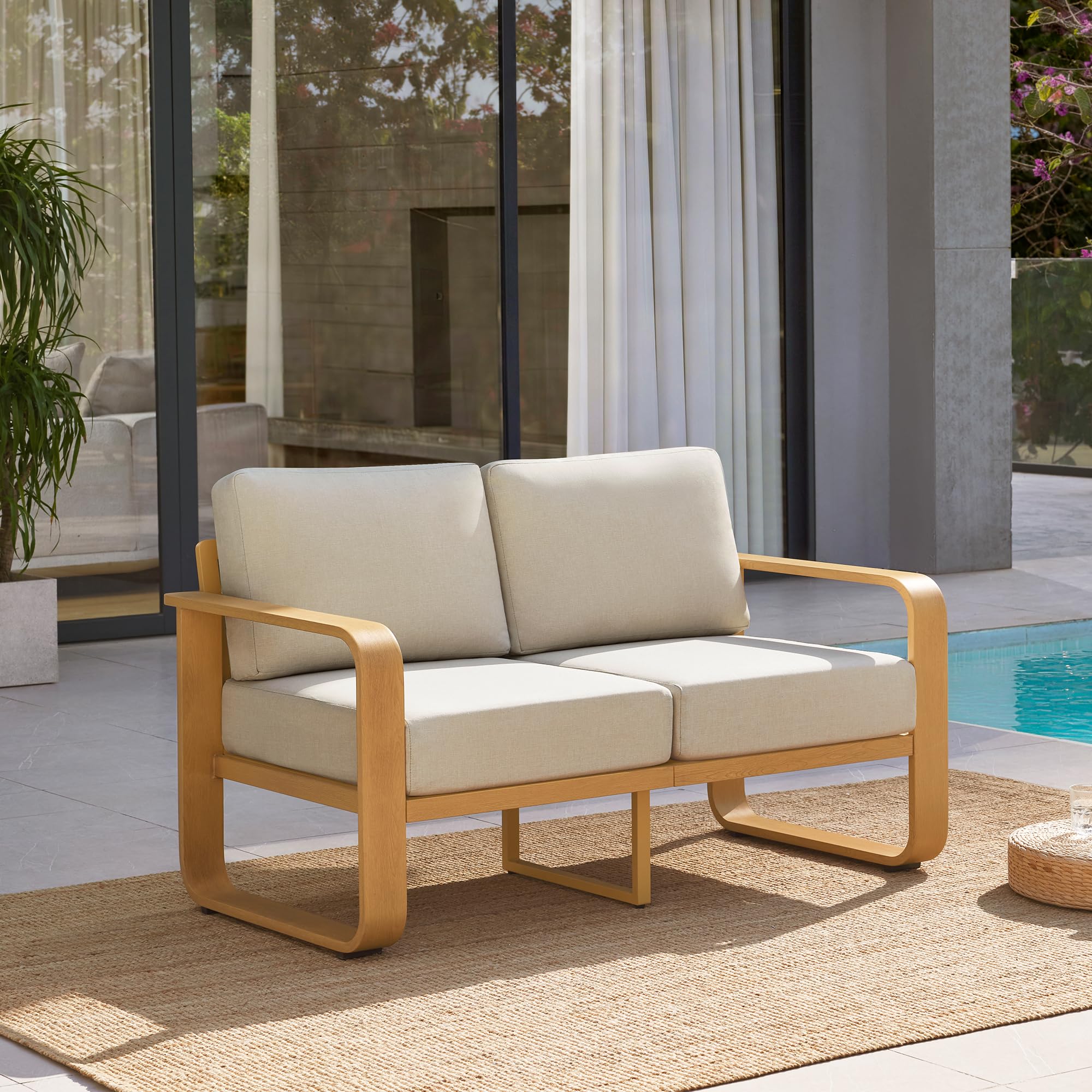 CHITA Aluminum Outdoor Loveseat