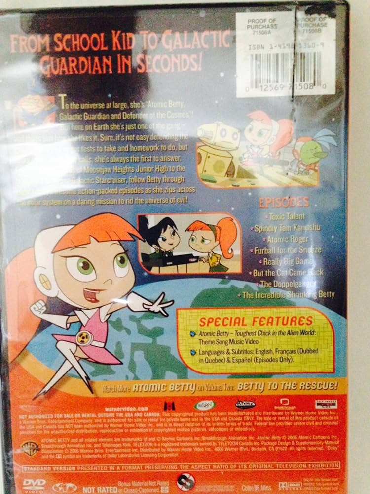 Amazon.com: Atomic Betty, Vol. 1 - Betty, Set, Go! : Trine