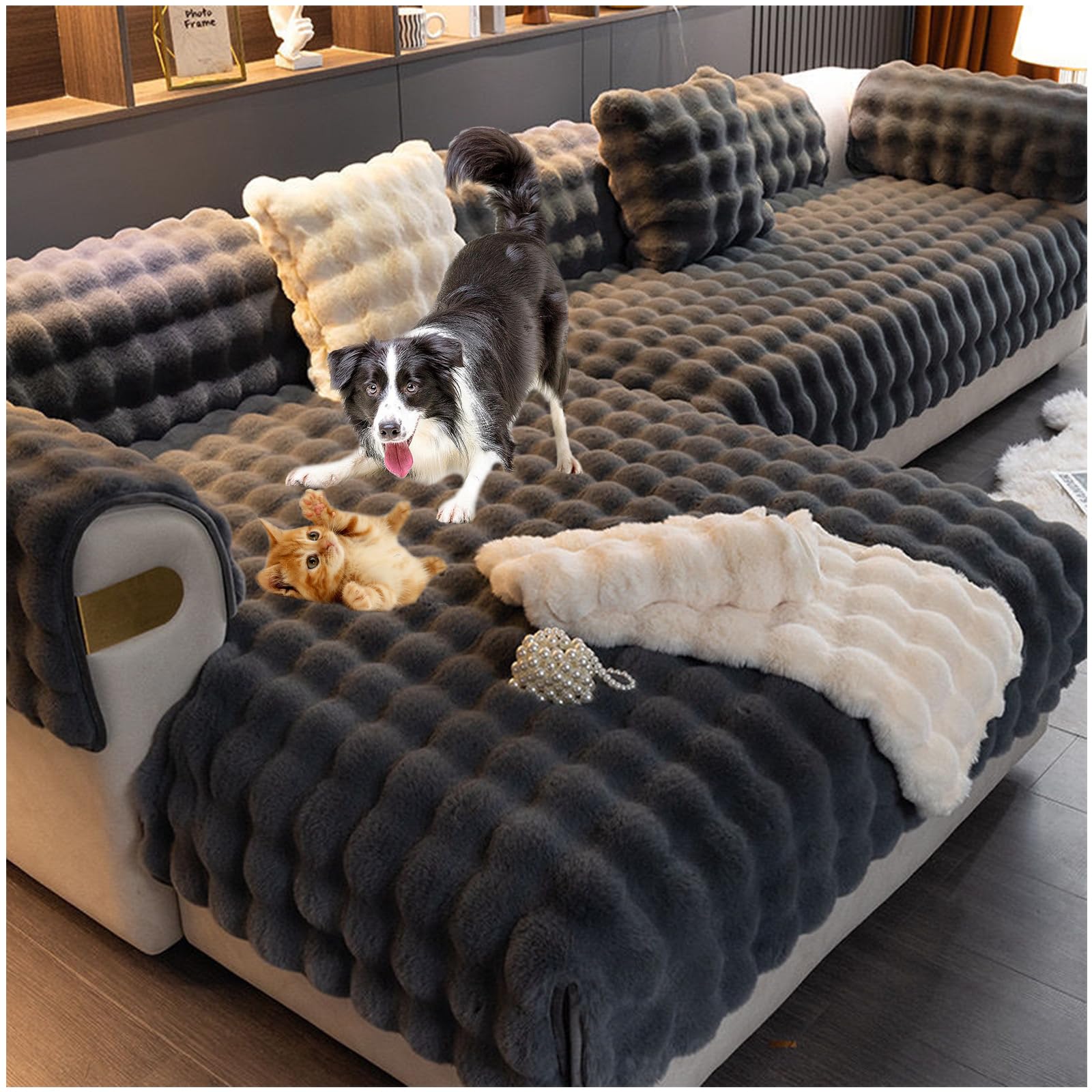 ZEaink Sofa Überzug 1 2 3 4 Sitzer, Sofabezug Couch Überzug
