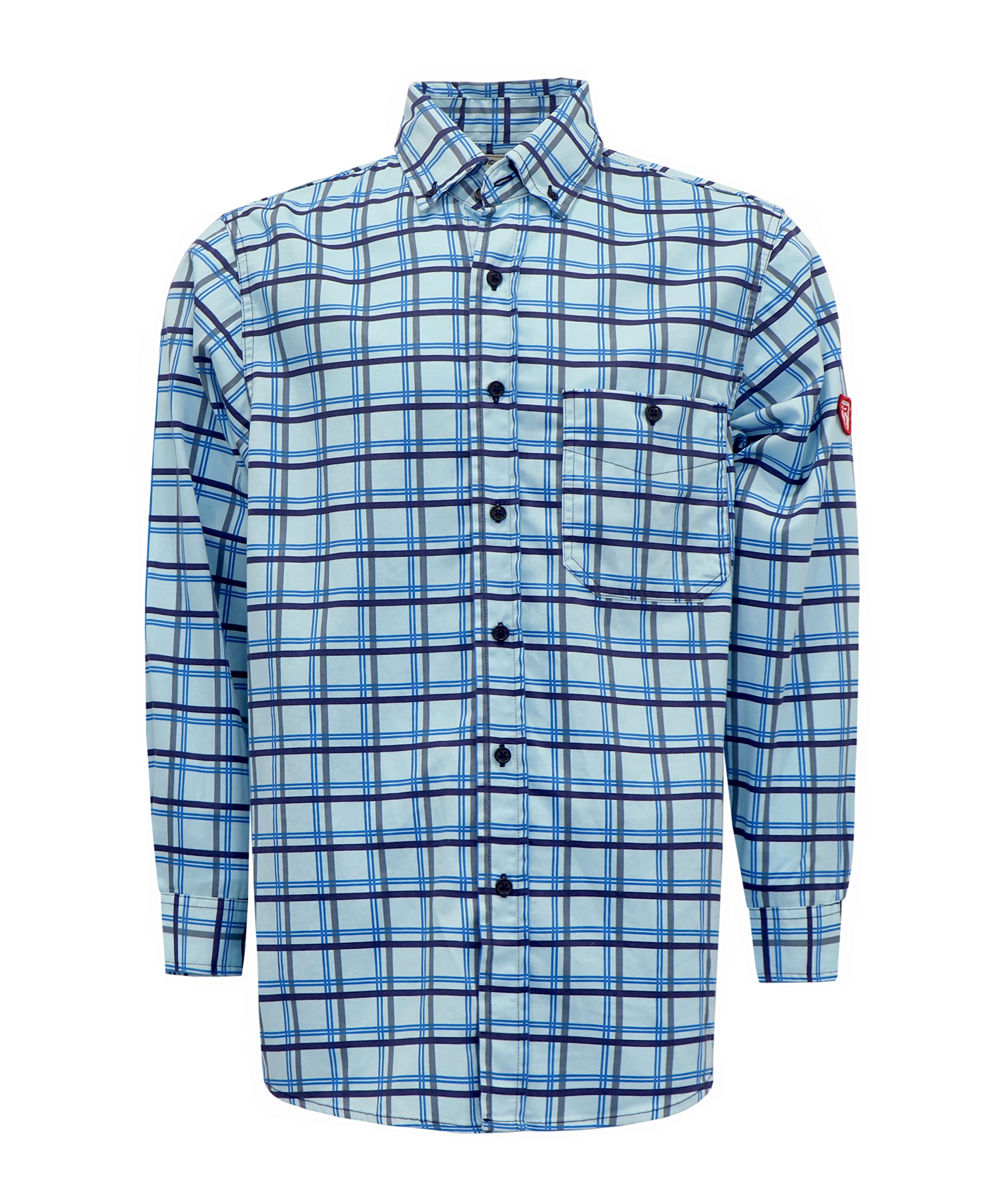 TICOMELA FR Shirt for Men Flame Resistant Shirts 6.5oz Light Weight Plaid Men's Fire Retardant Shirts