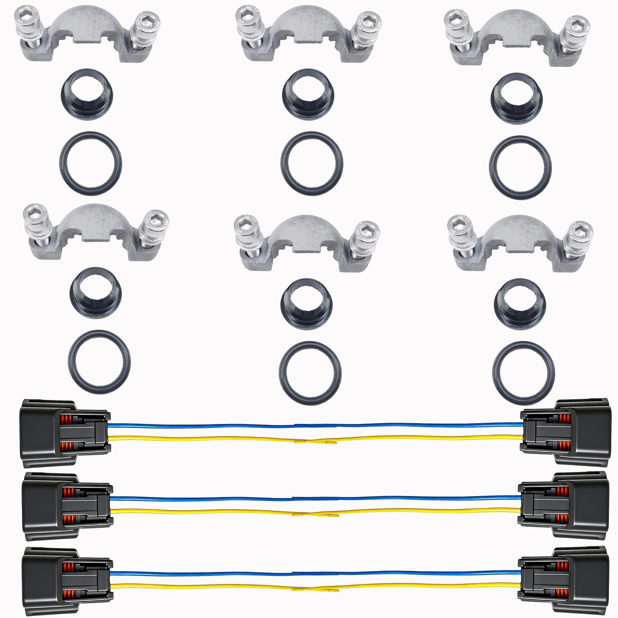 Amazon.com: Kit de adaptador de inyector de combustible genérico