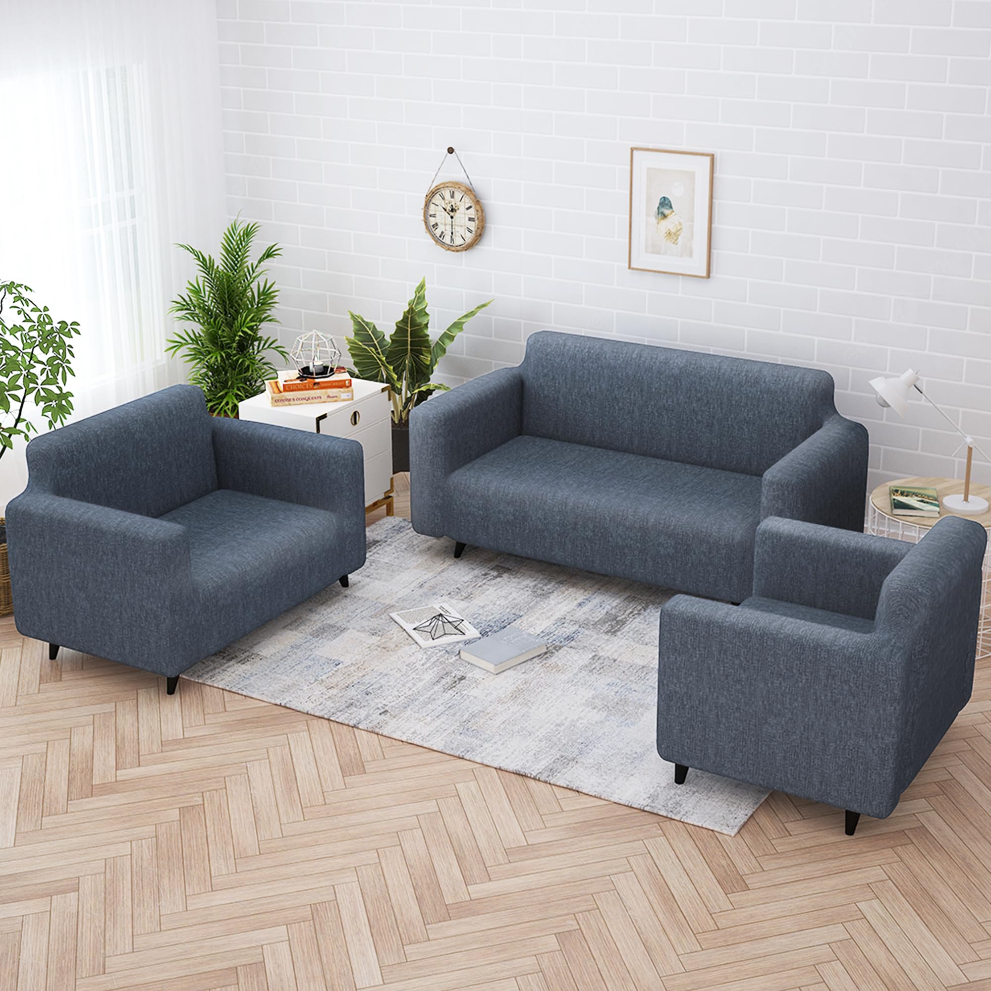 Story@Home Sofa Cover 3+2+1 Seater | Elastic Sofa Cover | Polyester | (Grey) Durable and Stylish Sofa Cover Set | Criss Cross Design Sofa Cover, Anti-Slip Sofa Cover for Living Room (B0D97S1XCT) Amazon Price History, Amazon Price Tracker