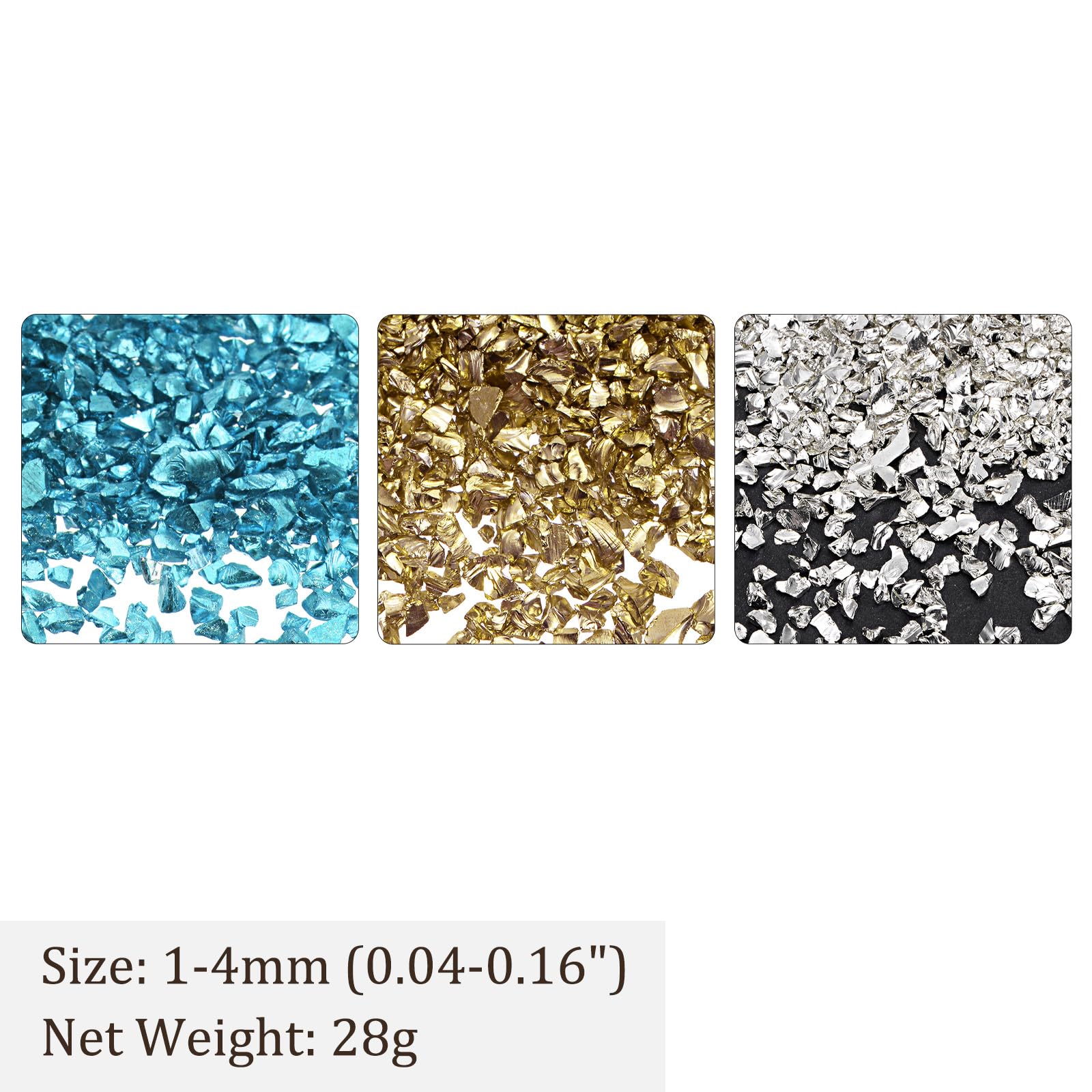 Kozelo 3 Colors Crushed Glass Chips - Image 3