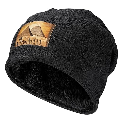GHEPSDW Slouchy Knit Ancient Egypt Beanie Cuffed Ancient Egypt Skull