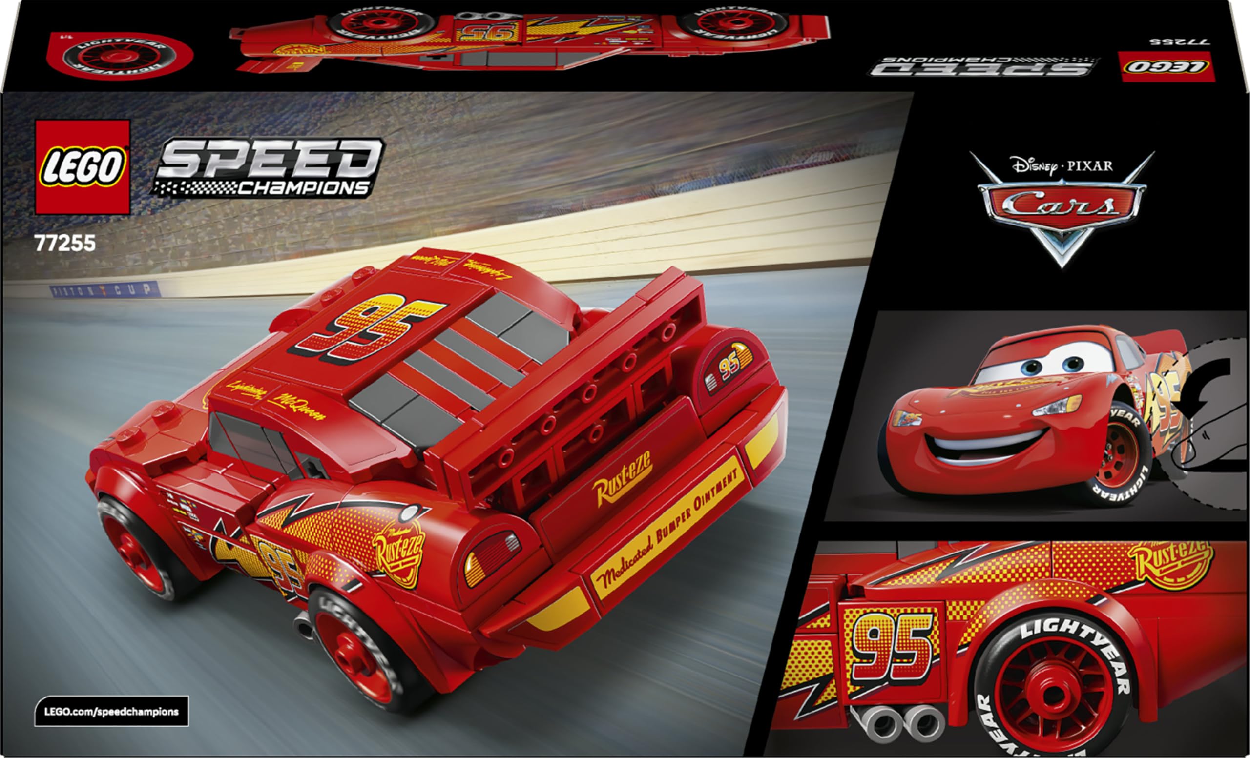 LEGO Speed Champions | Flash McQueen - Jouet Voiture de Course - Maquette Collector - Cadeau Disney pour Garçon ou Fille dès 9 Ans & Fans du Film Cars de Pixar 77255