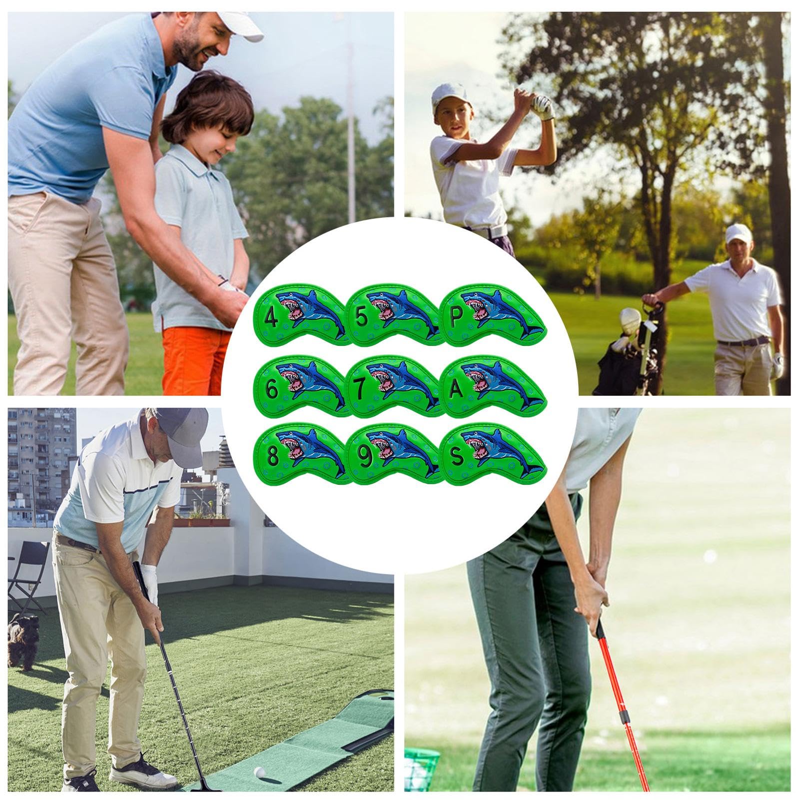 Golfschlägerhauben Für Putter – 12 Stück In Schwarz/Rot, Passend Für Callaway, Ping, Taylormade Etc.