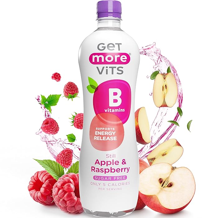 Buy Get More Vits Still Water Apple & Raspberry Energy Drink with B