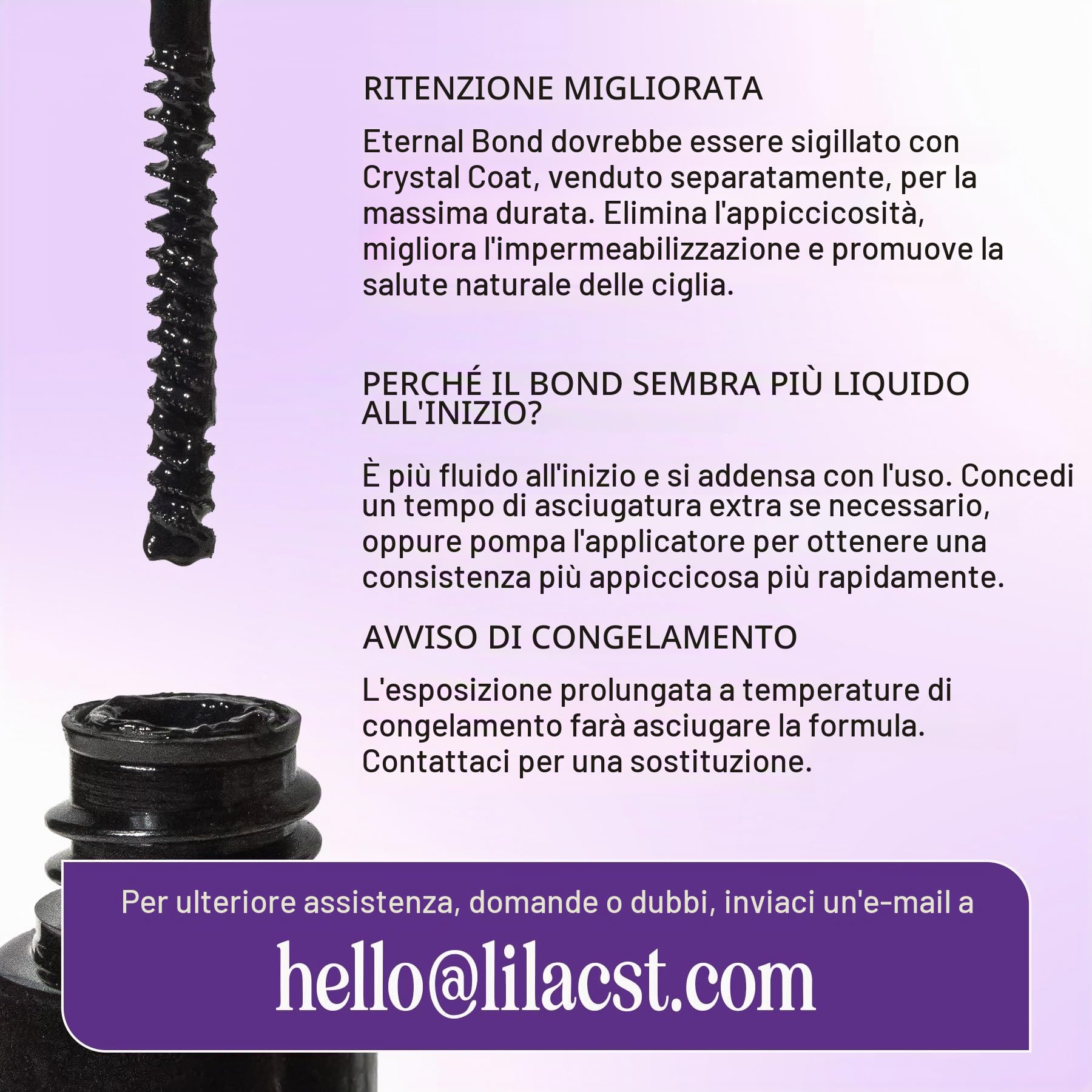 Lilac St. Lilac Pro Colla per ciglia appositamente formulata per l'applicazione delle ciglia, per l'uso con tutti gli stili di ciglia viola