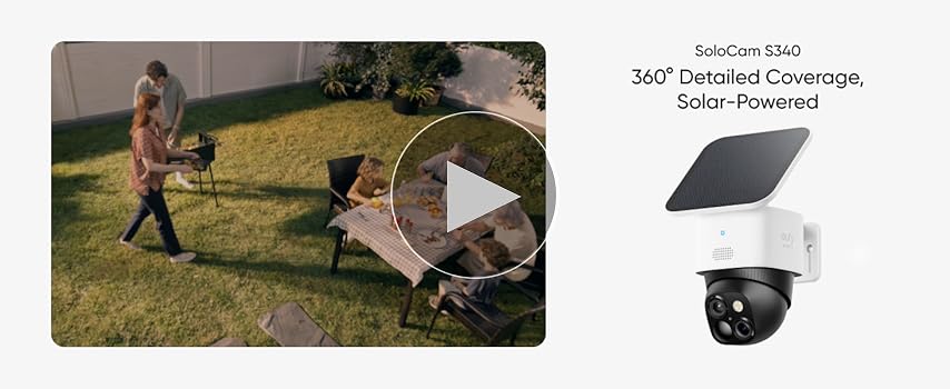 Amazon.com : eufy Security SoloCam S340, Solar Security
