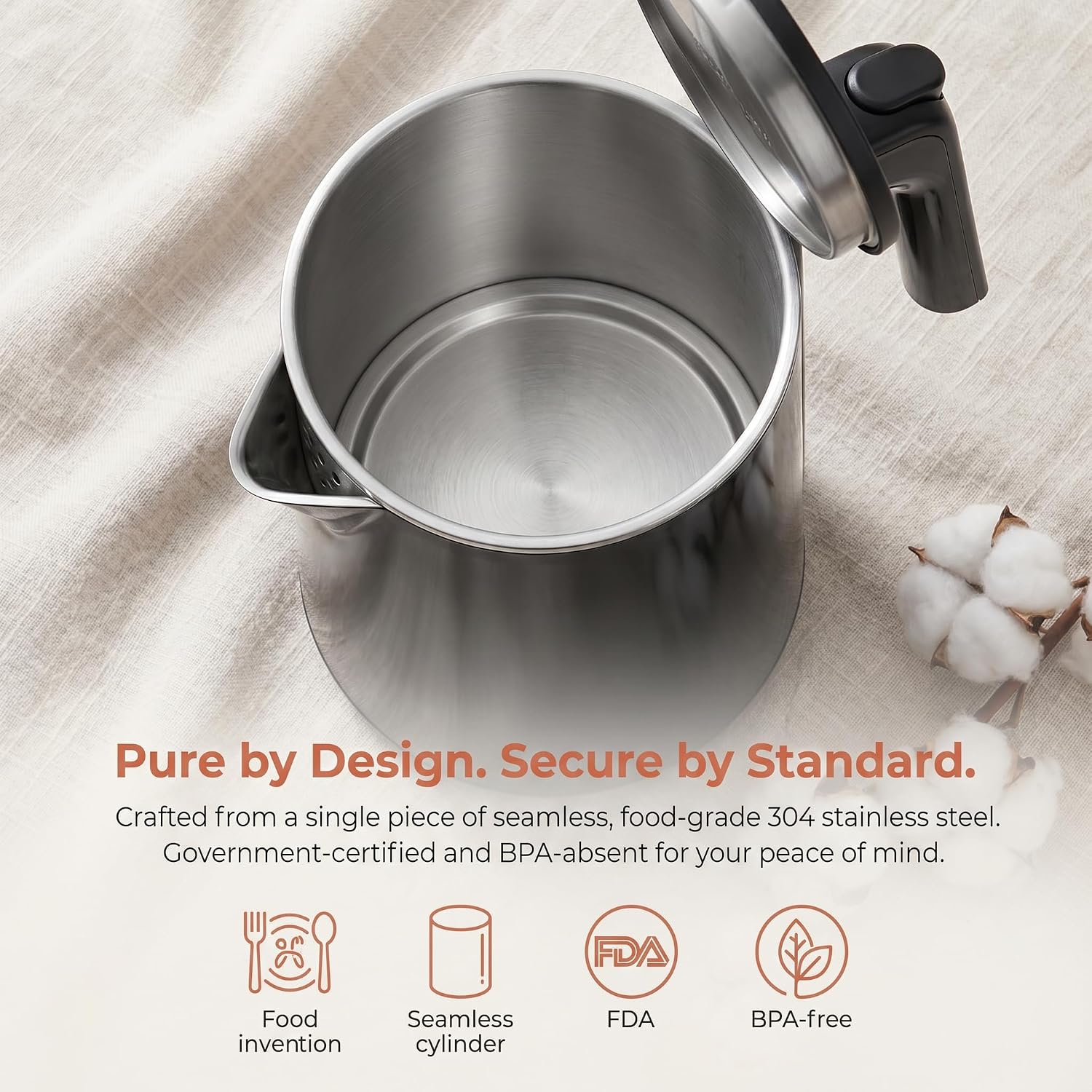 Electric Kettle 1.0L 1200W, 7 Temperature Settings with 4H Keep Warm