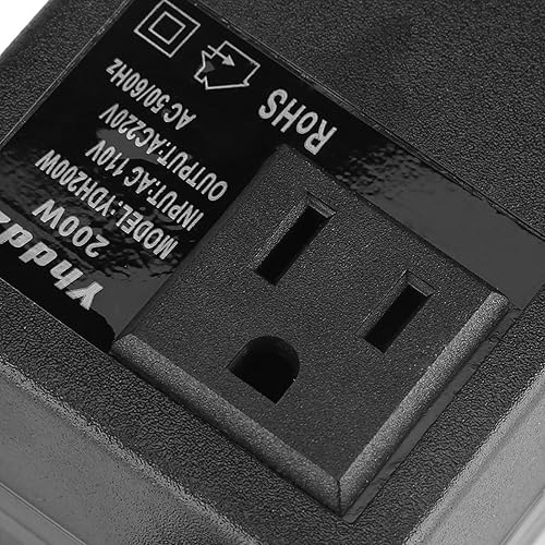 Miniatura 8 de 110V a 220V Convertidor Voltaje UE Japón,Convertidor de Voltaje 200W Viaje Adaptador de Viaje 110V a 220V Voltaje Convertidor de Potencia