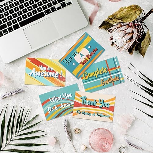 Miniatura 6 de Outus Tarjetas postales de agradecimiento, regalo de 4 x 6 pulgadas, tarjetas de agradecimiento para empleados, maestros, profesores, postales
