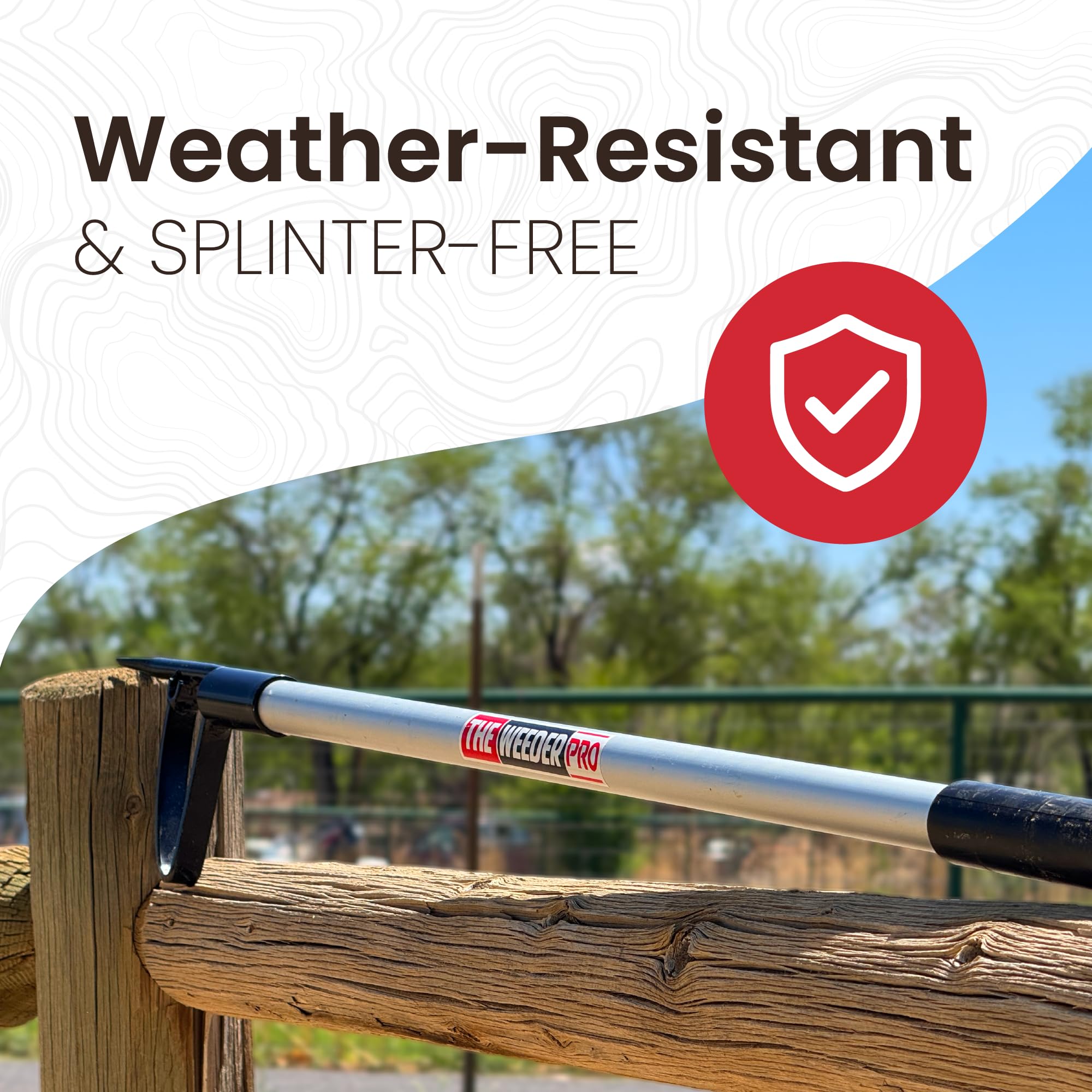 Farmhand Weeder Pro - Sarchiatore verticale con manico lungo 106,7 cm, manico di grado commerciale con artiglio in acciaio verniciato a polvere, rimuove le erbacce dalla radice senza piegarsi e