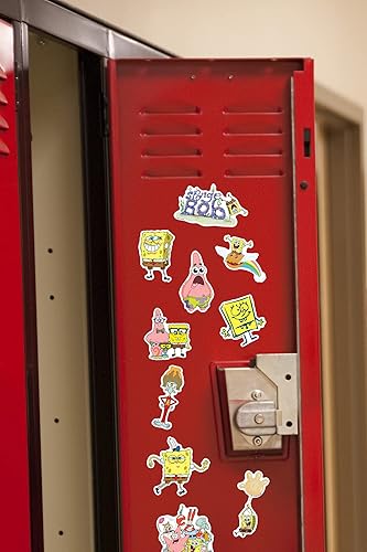 Vista 6 de Bob Esponja Bob Esponja - Paquete variado de calcomanías de vinilo grandes de lujo – Laptop, botella de agua, álbum de recortes, tableta, monopatín