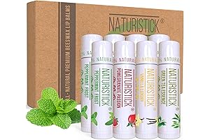 Naturistick 8-Pack Natural Chapstick for Kids