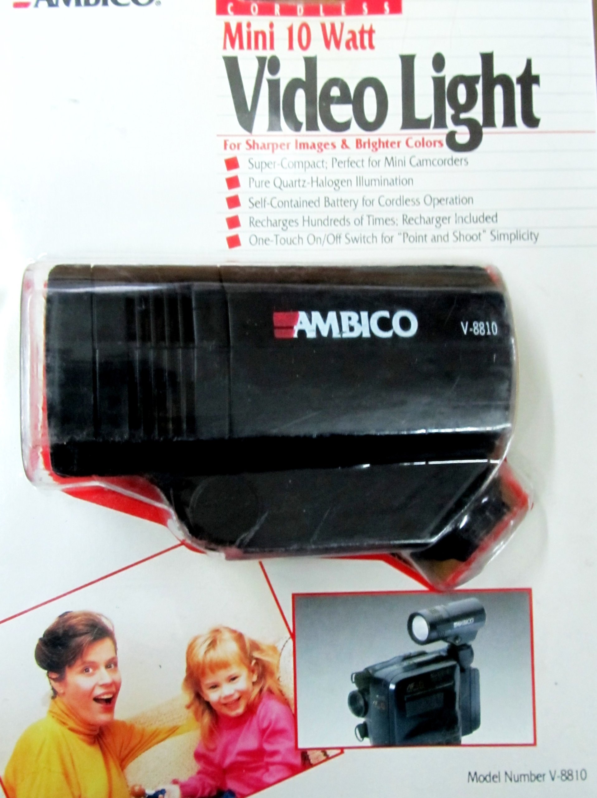 V8810 Mini 10 Watt Camcorder Video Light