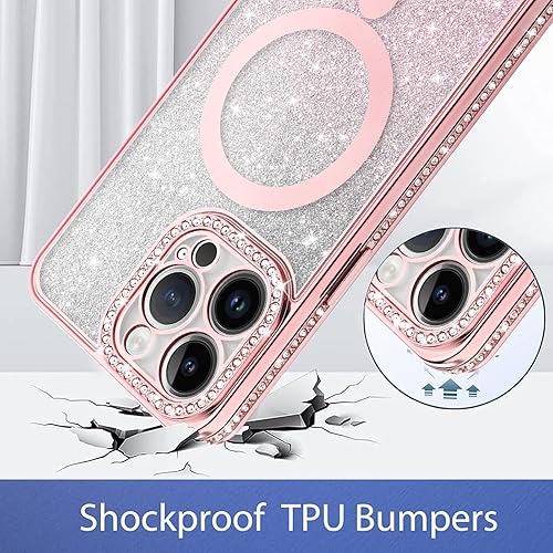 Miniatura 2 de ZIYE Funda magnética para iPhone 13 Pro Max de 6.7 pulgadas, TPU suave a prueba de golpes, funda protectora de lente de cámara completa para iPhone