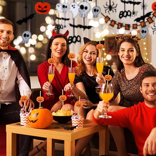 Miniatura 5 de 200 palillos de cóctel de flamenco, decoración hawaiana tropical Aloha fiesta, brochetas de frutas, palillos de alimentos, palillos de dientes para