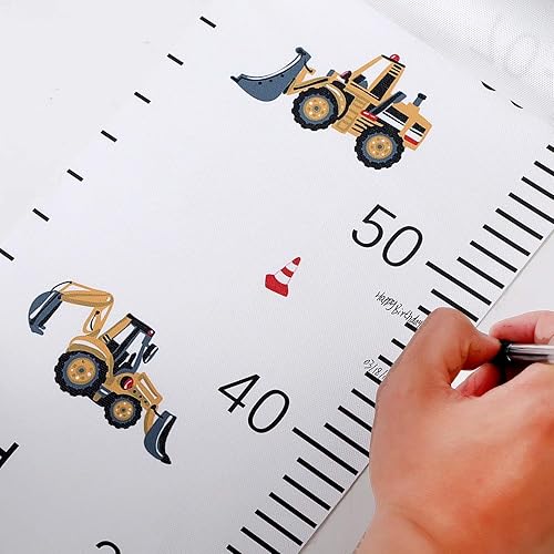 Miniatura 4 de Tabla de crecimiento para niños, regla de altura infantil para pared, marco de madera, regla de medición de altura de lona para habitación del bebé,