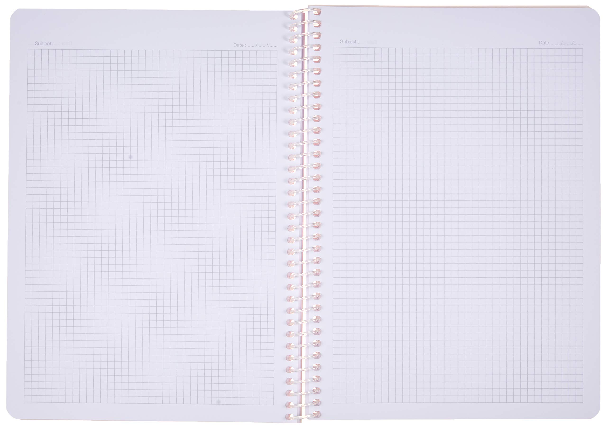 Meteksan Pruva A4 Pet Spiralli Karton Kapaklı Defter 144 Yaprak - Kareli - Fuşya