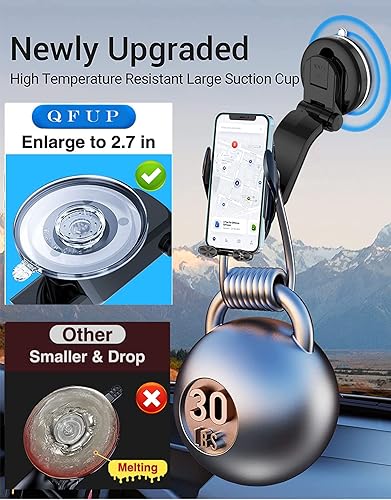 Miniatura 2 de Soporte inalámbrico para cargador de automóvil, carga rápida, sujeción automática de 15 W, soporte inteligente de inducción de control dual para