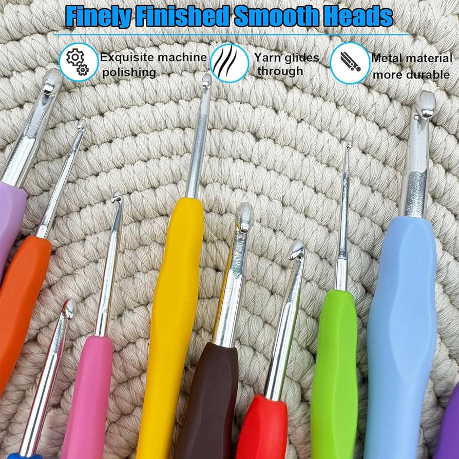 Amazon.com: Weabetfu Crochet Hook 14 Sizes Crochet Hook Set,50pcs