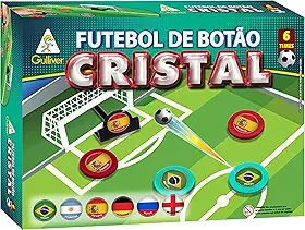 Futebol Botão Cristal com 6 Seleções Sortidos GULLIVER, Multicor