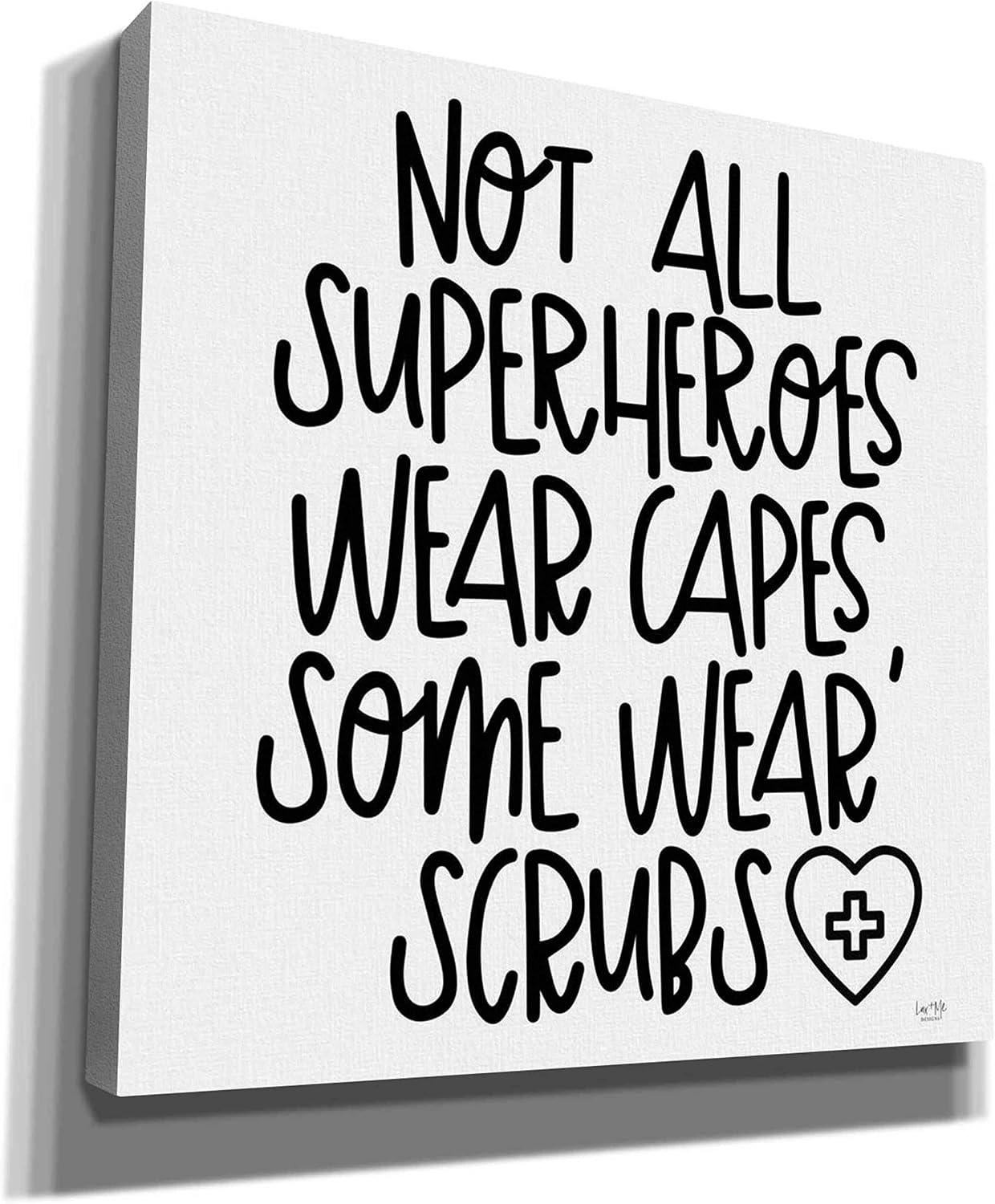 Epic Graffiti 'Not All Superheroes Wear Capes' by Lux + Me Designs, Canvas, Wall Art, 37"x37"