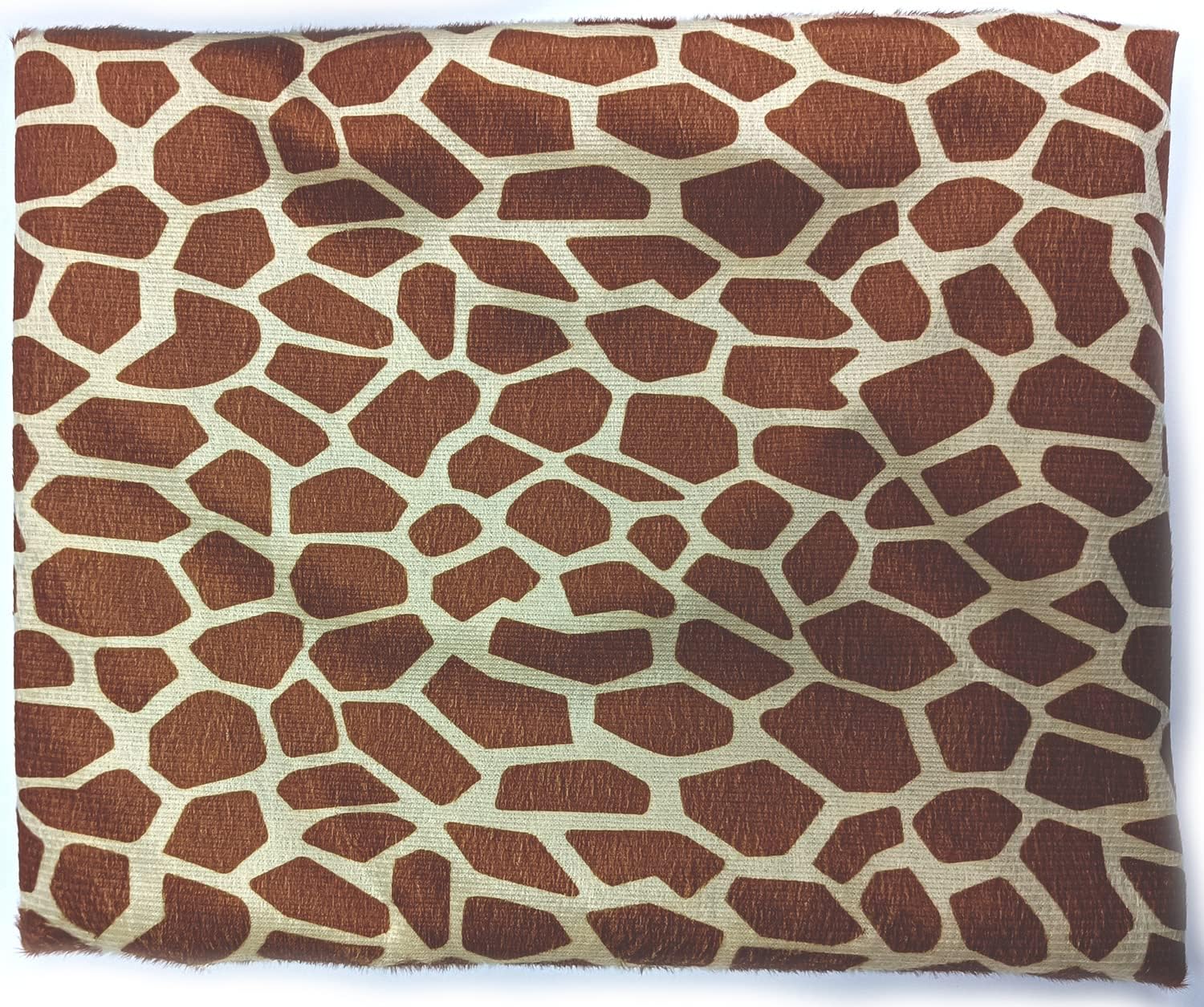 Short Pile Velour Flannel Fabric by The Yard 58" Width Entelare(Leopard, 4Yards)