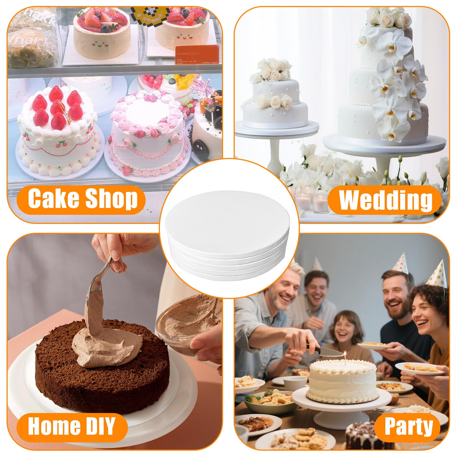 Quarter Sheet, White Cake Drum - 1/4 Inch Thick – Frans Cake And Candy