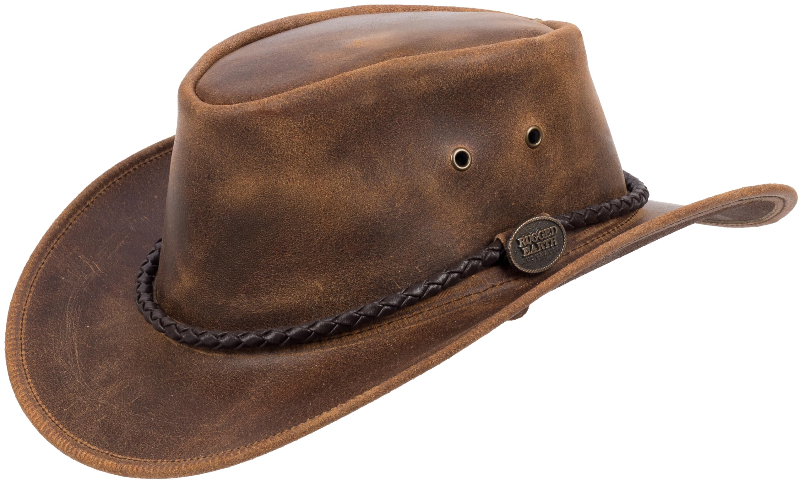 Outback Legend Australien Lederhut Klassischer Cowboyhut Australian Style wasserabweisend Outdoor Camping