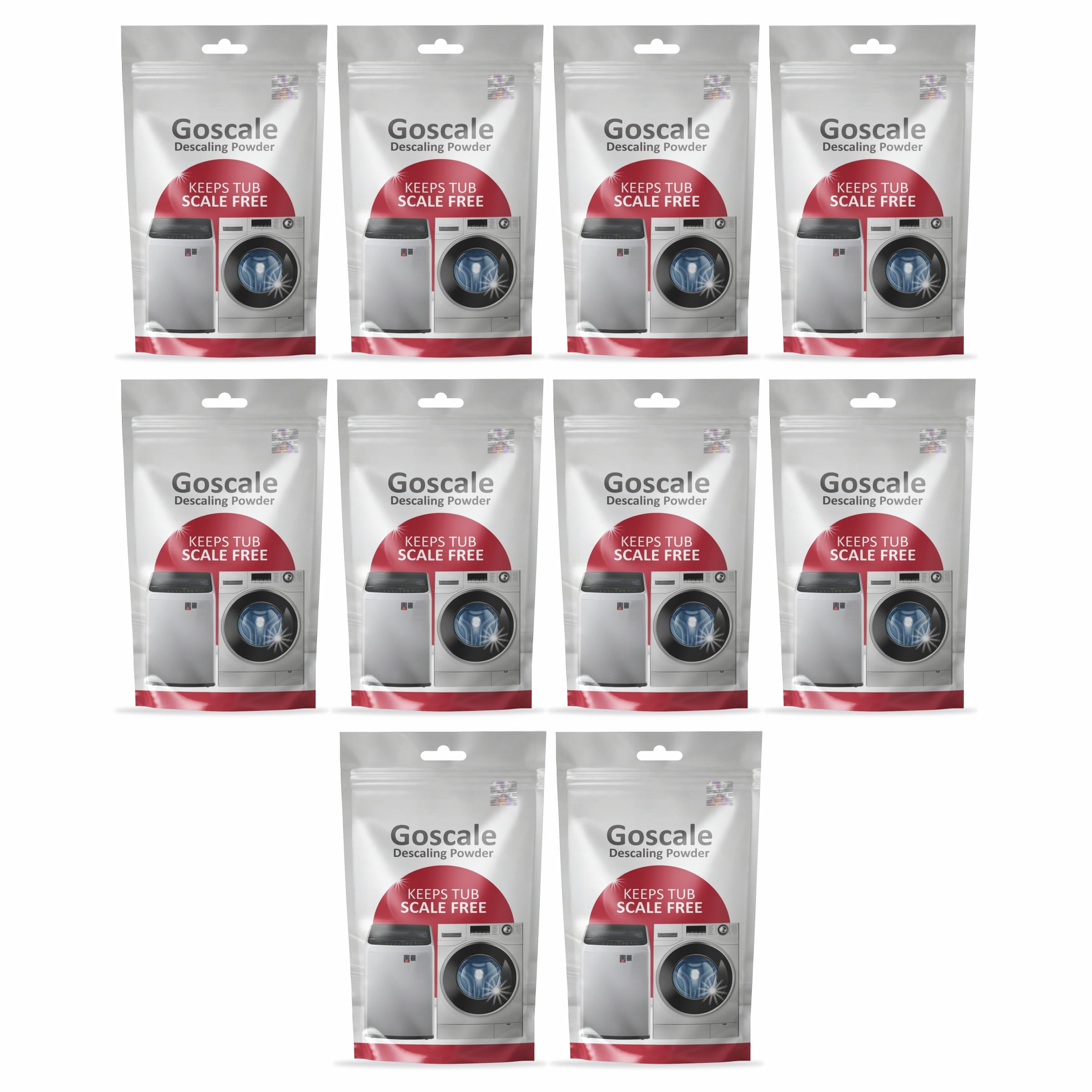Deetto Washing Machine Cleaner,Descaler For Washing Machine Front Load And Top Load,Washing Machine Cleaning Powder,Descaling Powder For Washing Machine,Drum Cleaner For Front Load 100 Gm (Pack Of-10)