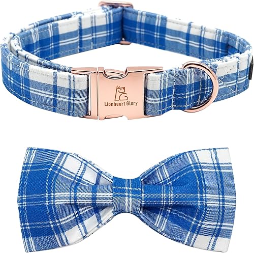 Lionheart glory Collar de perro con bandera estadounidense, collar de lazo para perro del 4 de julio, resistente y ajustable, patriótico con