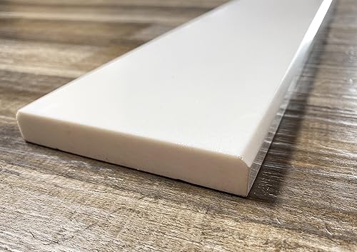 Miniatura 10 de Sillín de umbral de piso de mármol blanco sólido pulido, para acera de ducha, protector contra salpicaduras de tocador de baño, alféizar de ventana,