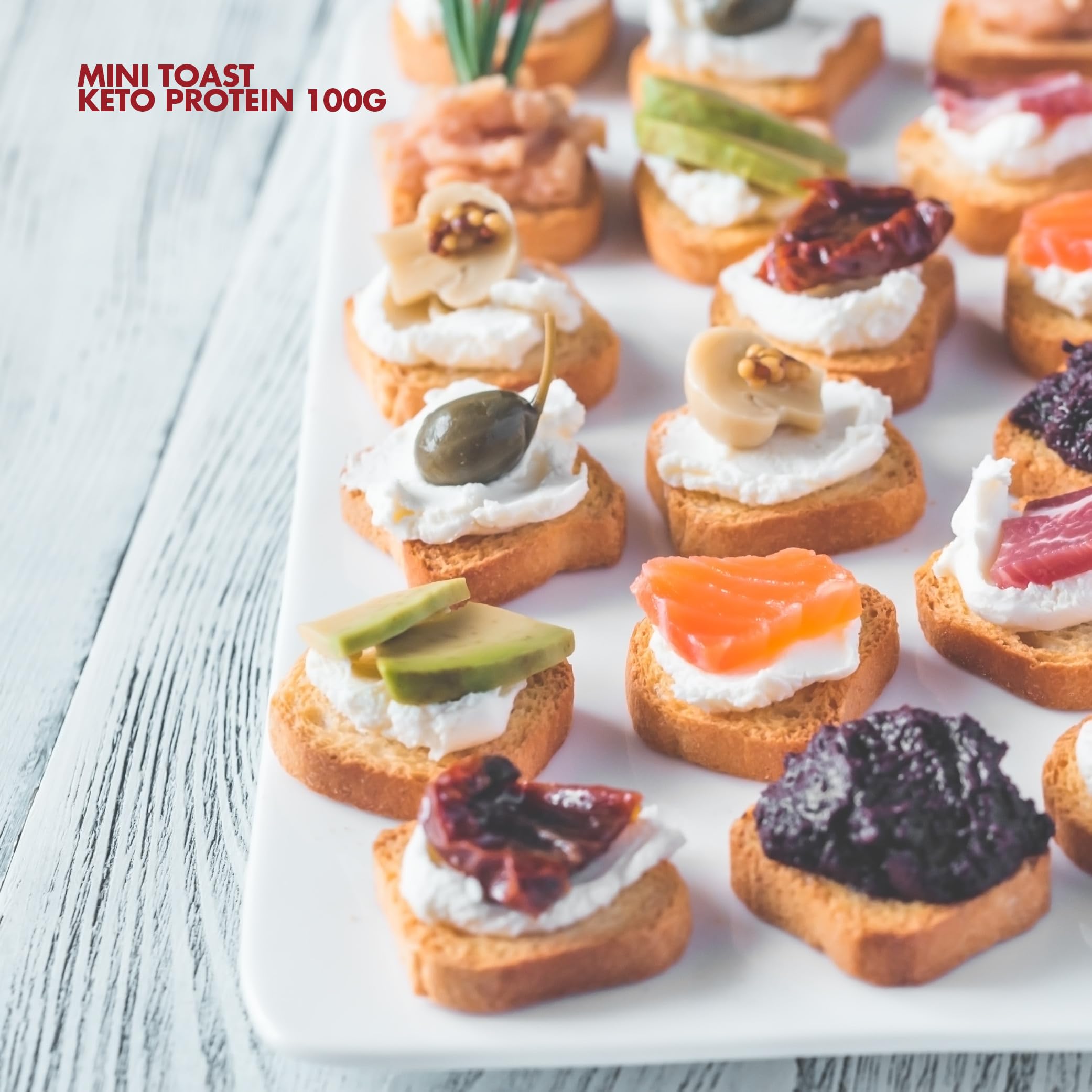 Bestdiet Keto Protein Mini Toast Haute teneur en protéines Pack 3 x 100 g