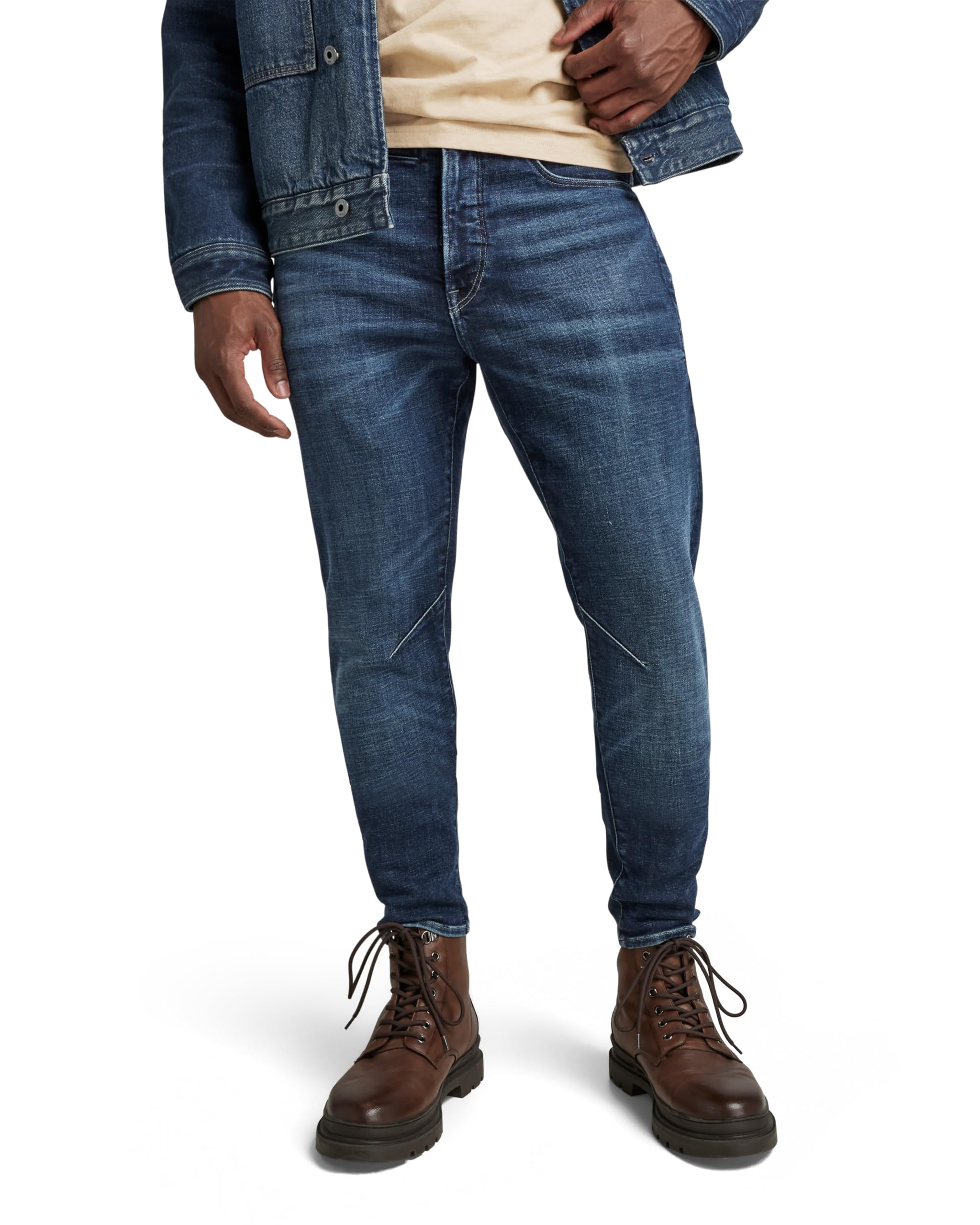 G-STAR RAW Herren D-STAQ 3D Slim Jeans, Blau (Worn in Himalayan Blue D05385-C051-G122), 38W / 36L