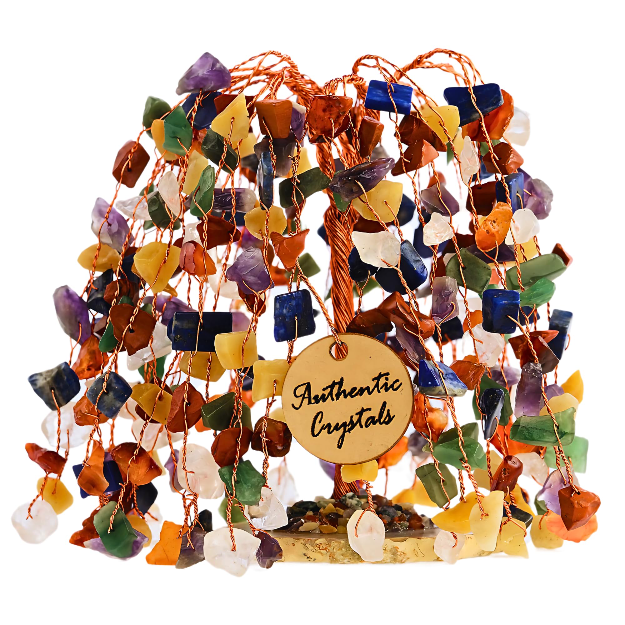 7 Chakra Healing Crystal Tree of Life Home and Office Desk D cor Feng Shui Money Bonsai Trees