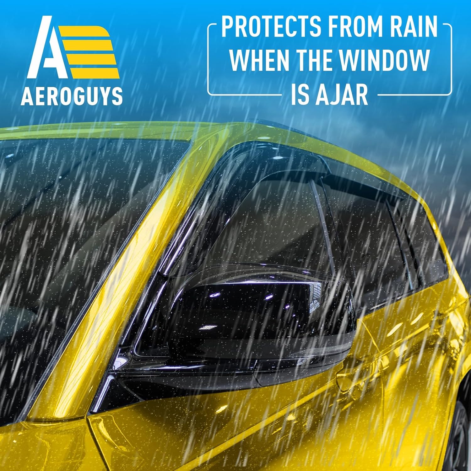 Extra Durable Window Deflectors Tape-On Window Visors Rain Guards Fit for Jeep Grand Cherokee L 2021-2026, Sun Visors, Wind Vent for Shades, Exterior Car Accessories - 4pcs. AG0185