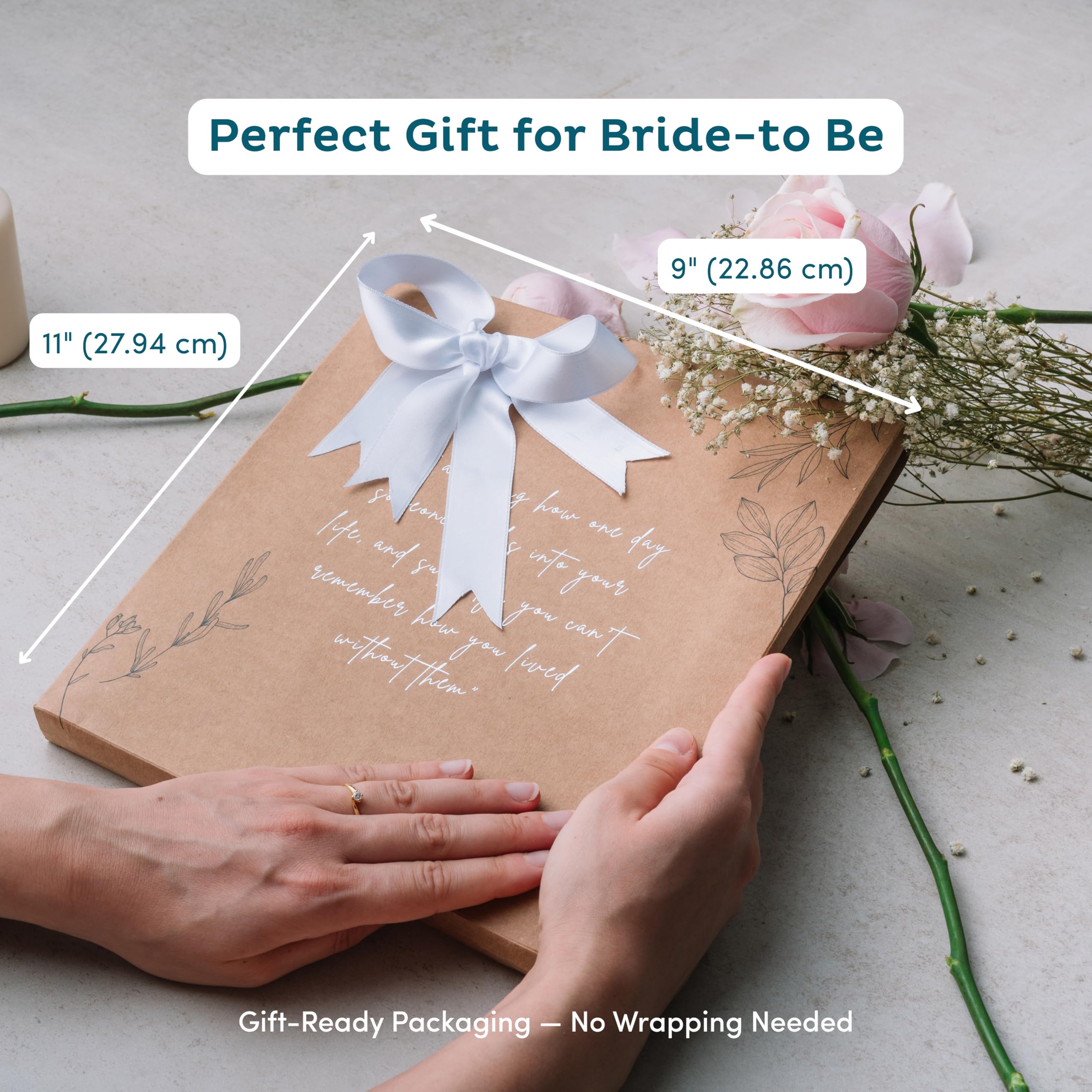 Nook Theory Umfassender Hochzeitsplaner und Andenken aus Leinen – perfekt als frisch verlobtes Geschenk, Hochzeitsplanung und Organizer-Buch für die Braut (Boho)