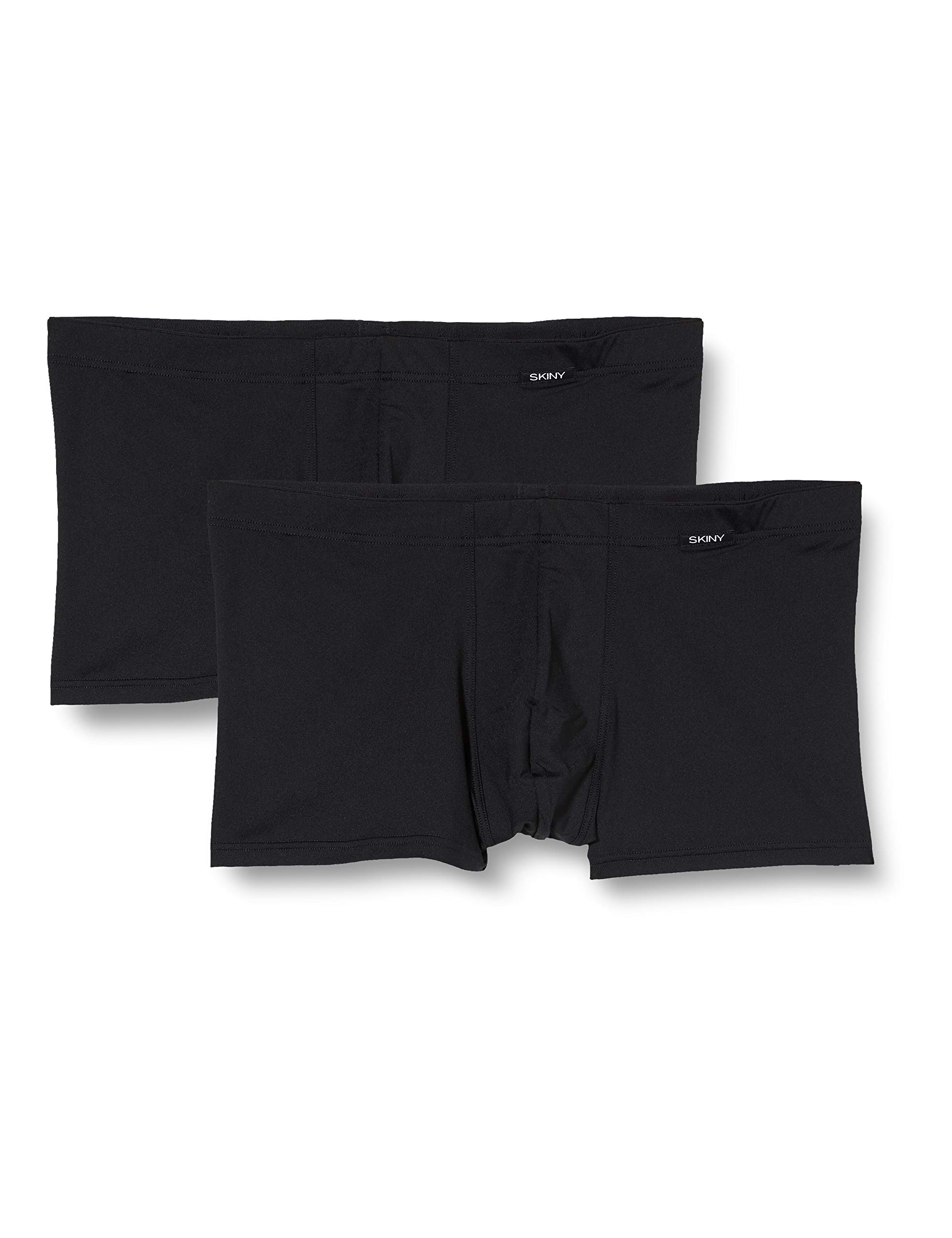 Skiny Herren Cotton Multipack 080049 Hipster – Schwarz, XL im Doppelpack