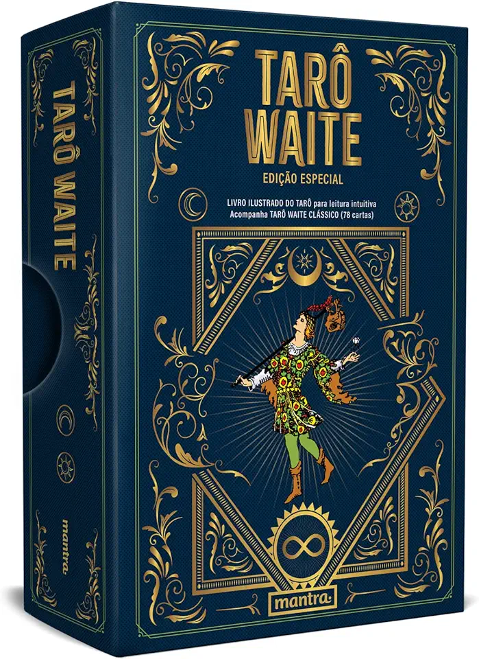 Tarô Waite Edição Especial: livro ilustrado do Tarot para leitura intuitiva: Acompanha Tarô Waite (78 cartas ilustradas por Pamela Colman Smith)