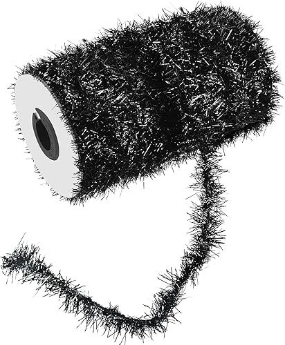 Canlierr Guirnalda de oropel de Navidad de 50 yardas con purpurina fina, metálica, guirnalda de oropel para vacaciones, decoración de árbol de