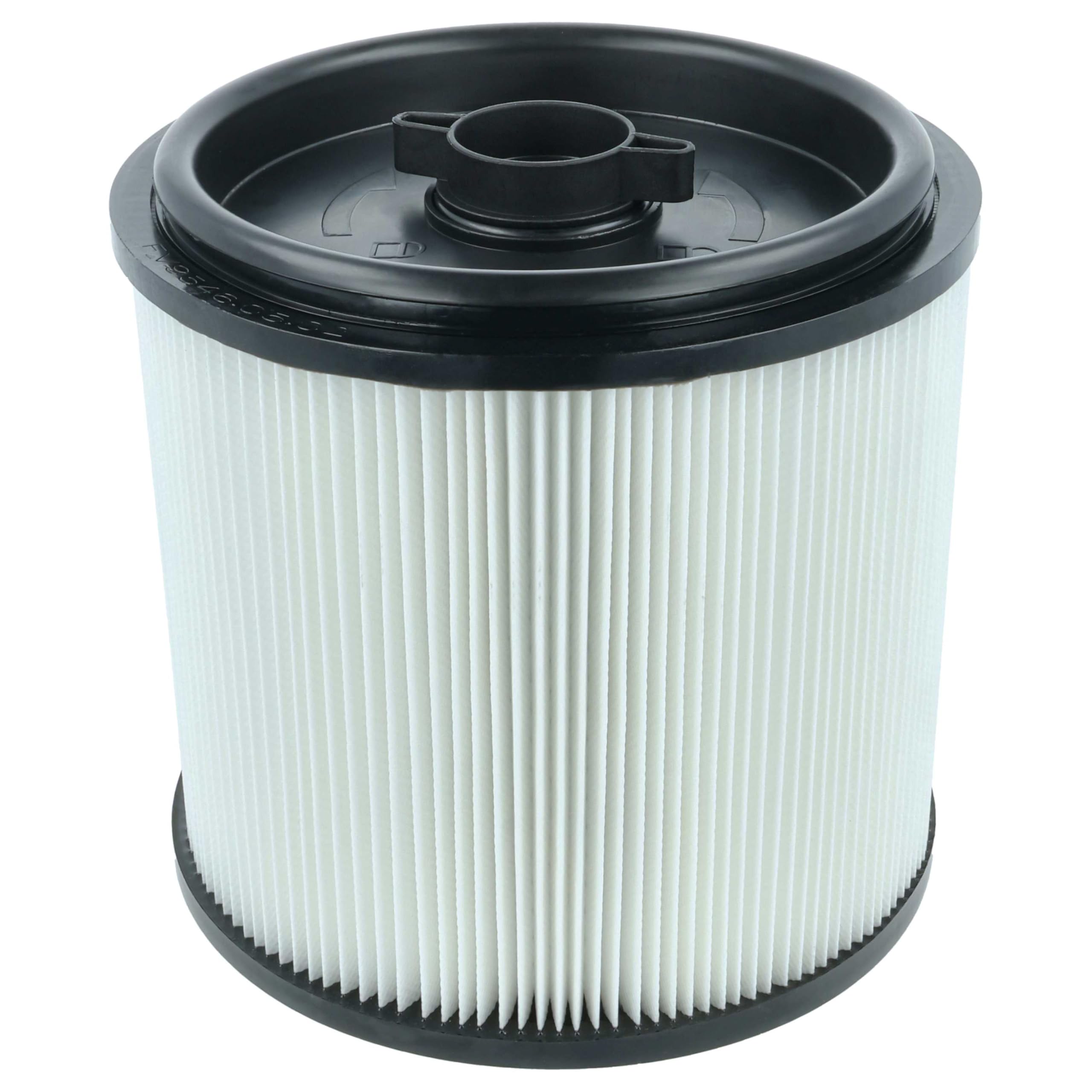 vhbw 4 x filtr harmonijkowy kompatybilny z Einhell TE-VC 2350 SACL, 2350 SACL EX CH, 2350 SACL EX UKCA odkurzacz na mokro i sucho – filtr nabojowy, czarno-biały