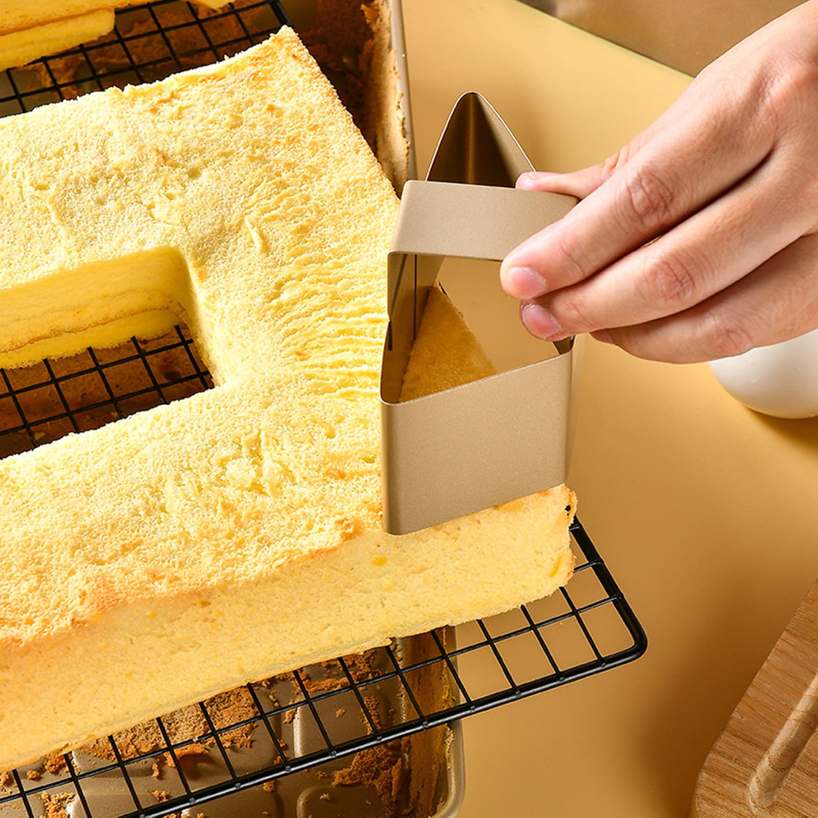 Juego de moldes antiadherentes para tartas, diseño alfanumérico innovador para hornear, letras y números con recipiente y manual de instrucciones (idioma español no garantizado), resistente a altas