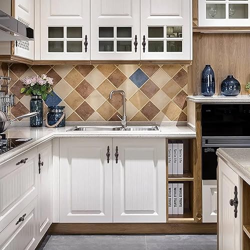 Miniatura 8 de Aandxomk - Juego de 10 pomos de níquel cepillado para gabinete de cocina de 1.22 pulgadas, herrajes para gabinete, oficina, baño, tocador, cajón,