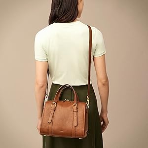Fossil Carlie Satchel Handbag