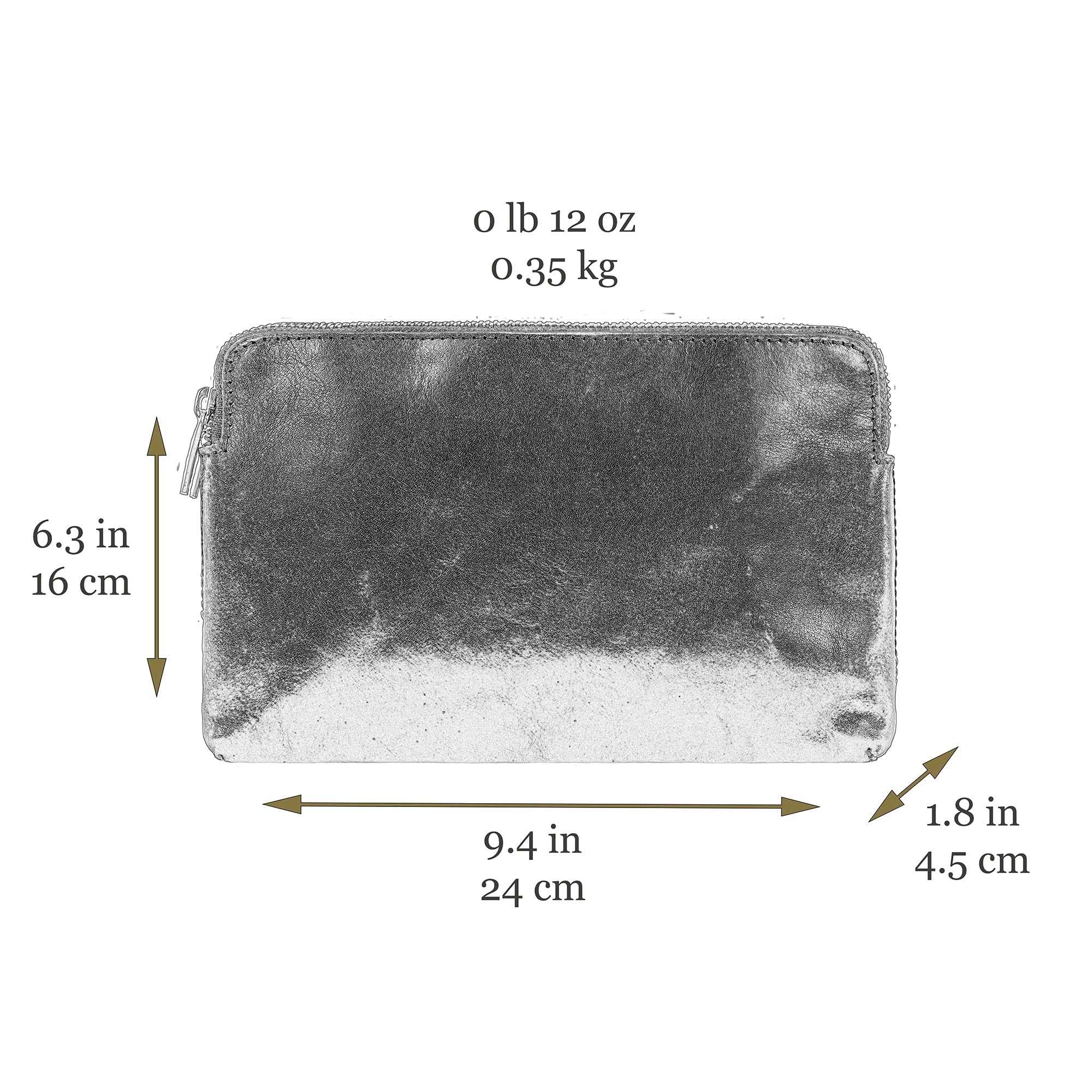 Time Resistance Leder Clutch für Herren – Organizer Tasche für Herren – Handgelenktasche – Aktentasche Handgefertigt in Italien – Geschenkbox Inklusive
