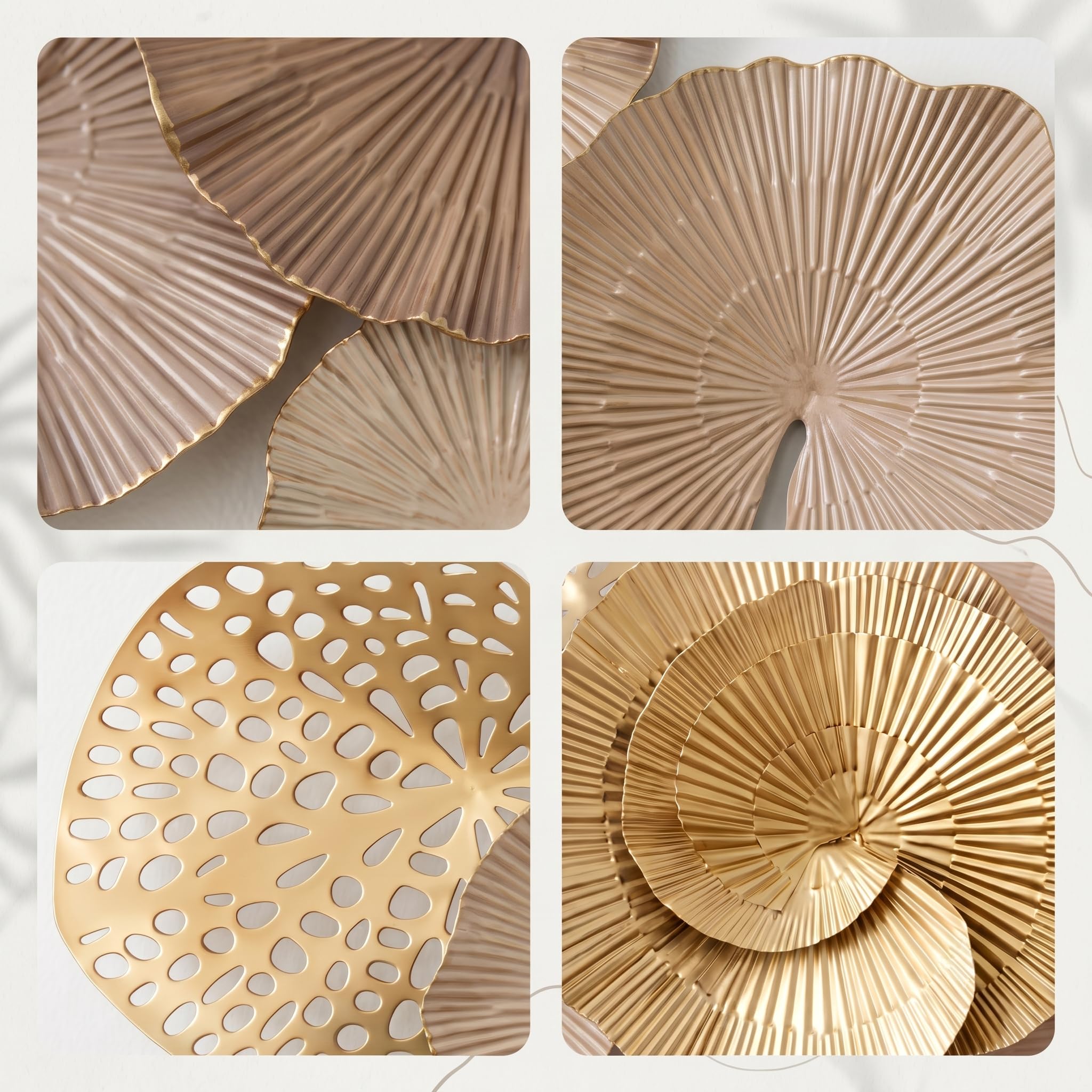 Blissio 3D Groß Wanddeko Wohnzimmer – Flexibel Aufhängbar