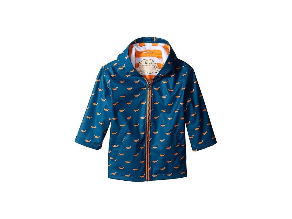 

Hatley Kids Tiny Whales Splash Jacket (Toddler/Little Kids/Big Kids) (Blue) Boy's Coat