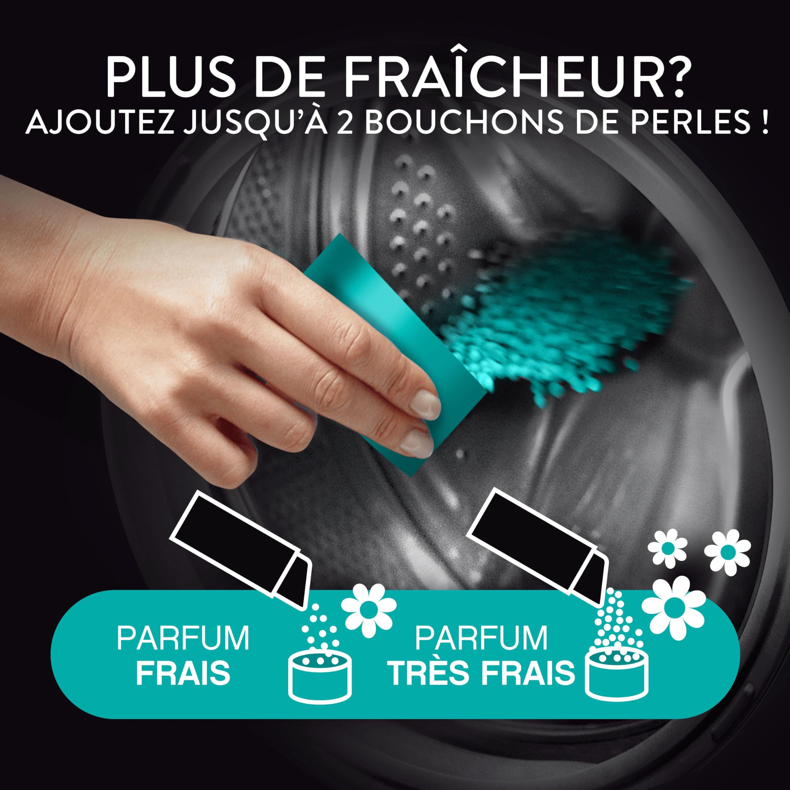 Lenor Unstoppables Aérien, 78 lavages (6 x 155g), Parfum de Linge en Perles Pour un Vent de Fraîcheur Lavage Après Lavage,